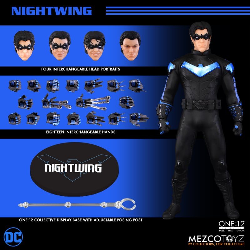 MEZCO One:12 Collective Nightwing Action Figure – Props & Replicas.co.uk