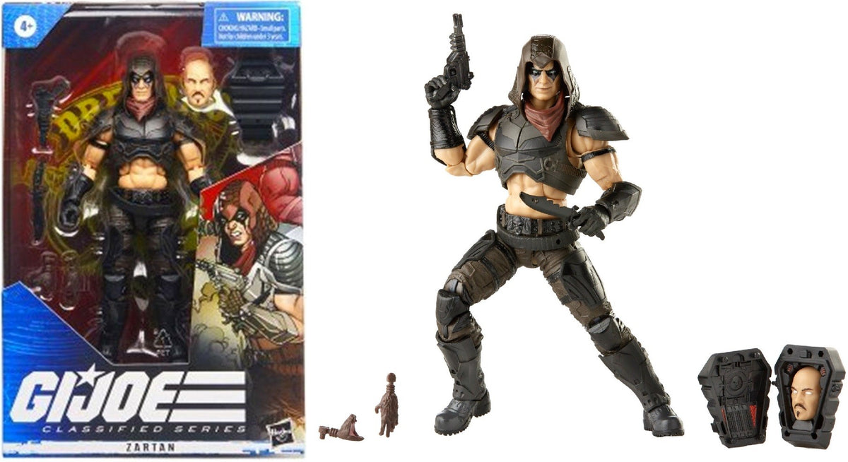 G.I. Joe Classified Series Zartan Action Figure with Multiple Accessories,  Classic Package Art 