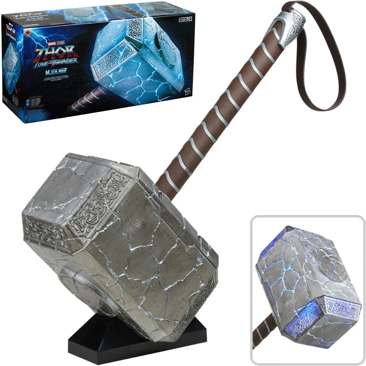 THOR. MJOLNIR MARTILLO THOR HAMMER ELECTRONIC 1:1 REPLICA MARVEL LEGENDS