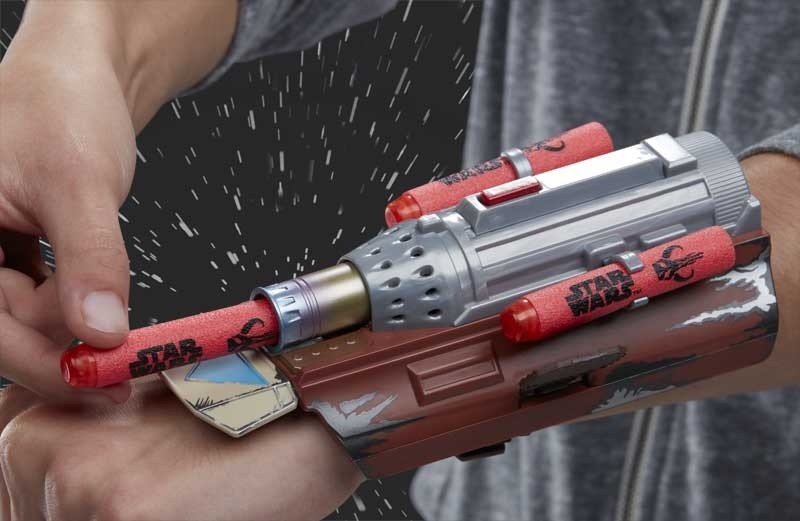 NERF Star Wars The Mandalorian Rocket Gauntlet Dart Launching Toy - E7694  for sale online