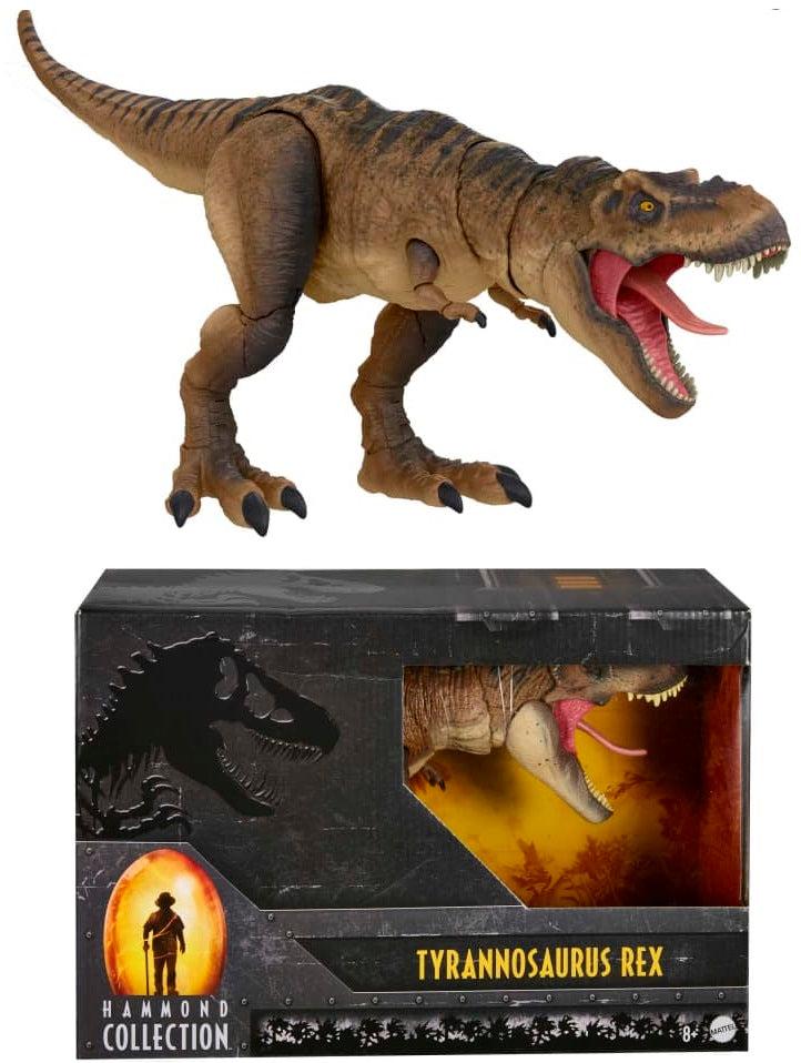  Mattel Jurassic World Toys Jurassic Park Hammond Collection T  Rex, Tyrannosaurus Rex Collector 24-in Dinosaur Figure, Deluxe Articulation  : Toys & Games