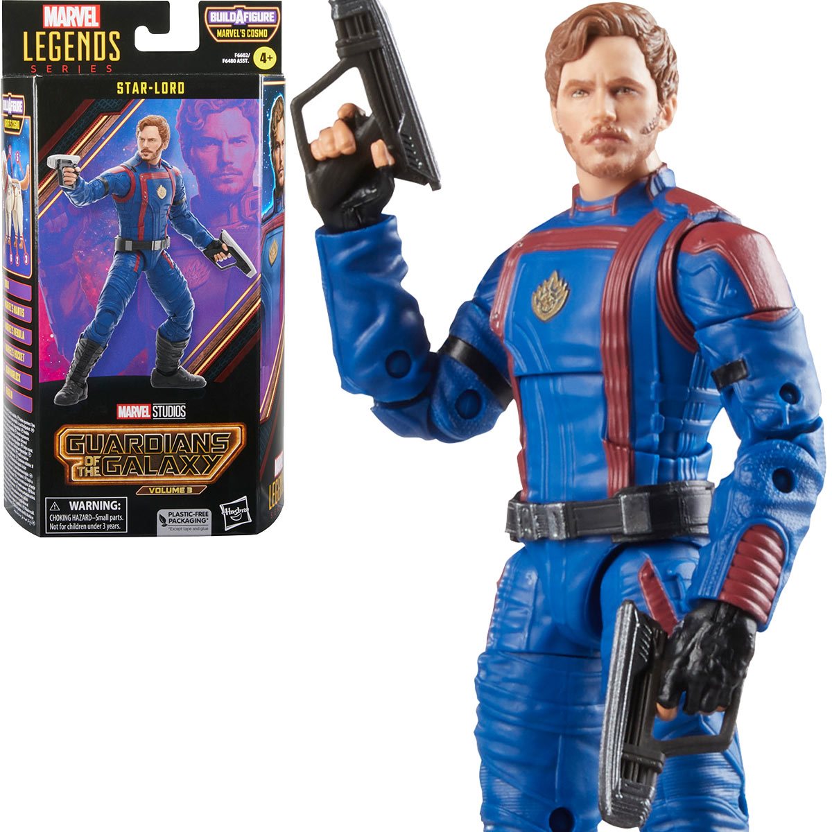 Marvel Legends STAR-LORD Guardians of the Galaxy Vol 3 Cosmo BAF Wave MCU  Movie Figure Review 