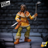 Vitruvian H.A.C.K.S. Fantasy Wave 8 Madame Ruskin Dwarf Tavern Keeper Action Figure - Boss Fight Studio