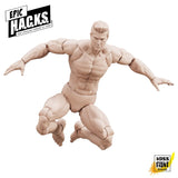 Epic H.A.C.K.S Blanks Champagne Beige Male 1:12 Scale Action Figure - Boss Fight Studio