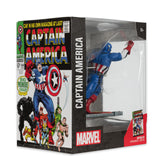 Marvel Collection Captain America (Captain America #100) 1:10th Scale Collectible Figure w/Scene - McFarlane Toys