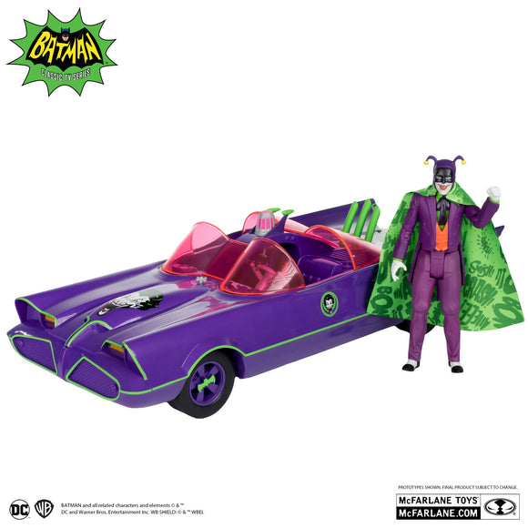 Batmobile & The Joker (Batman 66′) Gold Label Vehicle 2pk- McFarlane Toys