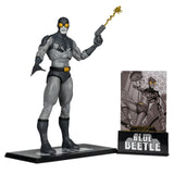 Blue Beetle (Black & White Accent Edition) Gold Label Exclusive 7" Figure - McFarlane Toys