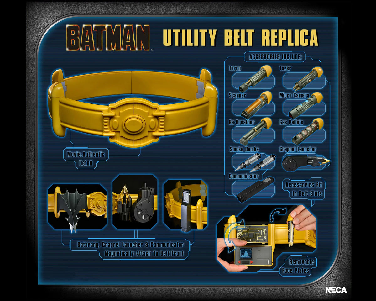 Batman (1989) Utility Belt Prop Replica - NECA – Props & Replicas.co.uk