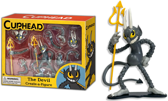 Cuphead Create-A-Figure 3-Inch Mini Figure | The Devil - Syndicate Collectibles