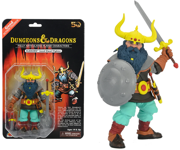 Dungeons & Dragons Action Figure 50th Anniversary Elkhorn 7” Scale Action Figure - NECA