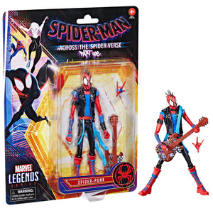 Marvel Legends Series Spder-Man Across the Spider-Verse Retro Spider-Punk 6" Inch Action Figure - Hasbro