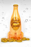 Fallout Nuka Cola Orange Glass Bottle & Cap