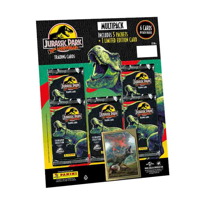 Jurassic World Anniversary Trading Card Collection - Multipack (5 pack ...