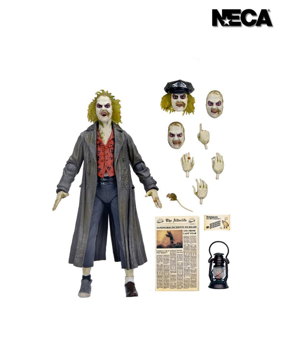 Beetlejuice Ultimate Beetlejuice Tour Guide 7” Scale Action Figure - NECA