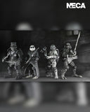 Universal Monsters x Teenage Mutant Ninja Turtles – Black & White Turtles 4-Pack 7" Inch Scale Action Figures- NECA