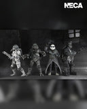 Universal Monsters x Teenage Mutant Ninja Turtles – Black & White Turtles 4-Pack 7" Inch Scale Action Figures- NECA