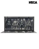 Universal Monsters x Teenage Mutant Ninja Turtles – Black & White Turtles 4-Pack 7" Inch Scale Action Figures- NECA