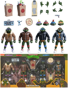 Teenage Mutant Ninja Turtles Cartoon Punk Turtles (4-Pack) 7” Scale Action Figure - NECA