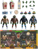 Teenage Mutant Ninja Turtles Cartoon Punk Turtles (4-Pack) 7” Scale Action Figure - NECA