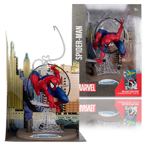 Marvel Collection Spider-Man (The Amazing Spider-Man #301) 1:6th Scale Posed Figure w/Scene & Comic - McFarlane Toys