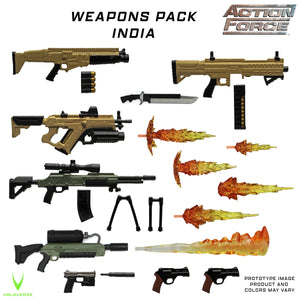 Action Force Series 5 Weapons Pack (India) 1/12 Scale Accessory Set - Valaverse