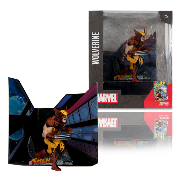 Marvel Collection Wolverine (X-Men #1) 1:10th Scale Posed Figure w/Scene - McFarlane Toys