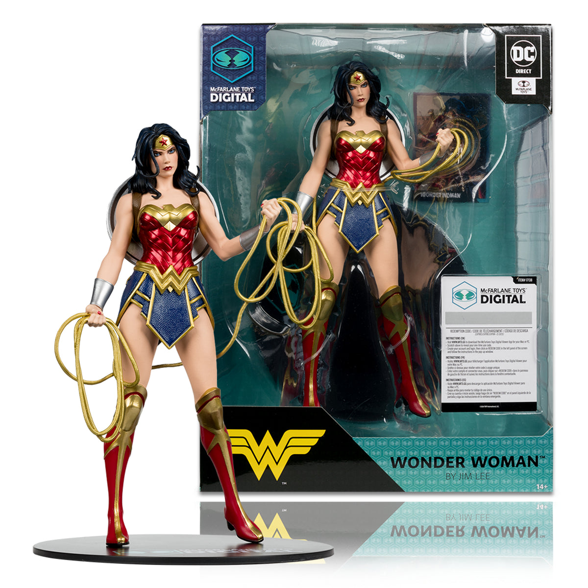 Wonder Woman by Jim Lee 1:6 Scale Posed Figure with McFarlane Toys Dig ...