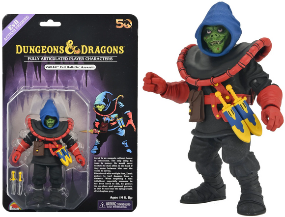 Dungeons & Dragons Action Figure 50th Anniversary Zarak 7” Scale Action Figure - NECA