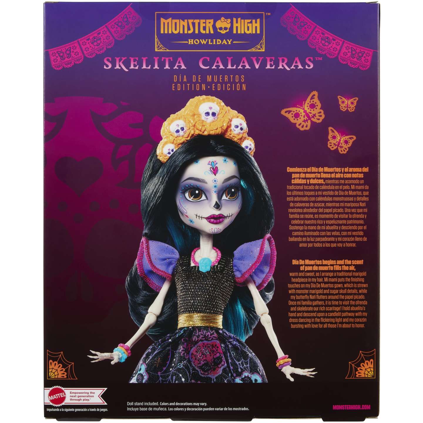 Monster High Howliday Dia De Muertos Skelita Calaveras Doll Mattel Props Replicas