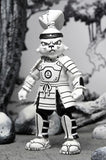 Teenage Mutant Ninja Turtles Cartoon Usagi Yojimbo Samurai 'Black and White' 7” Scale Action Figure - NECA