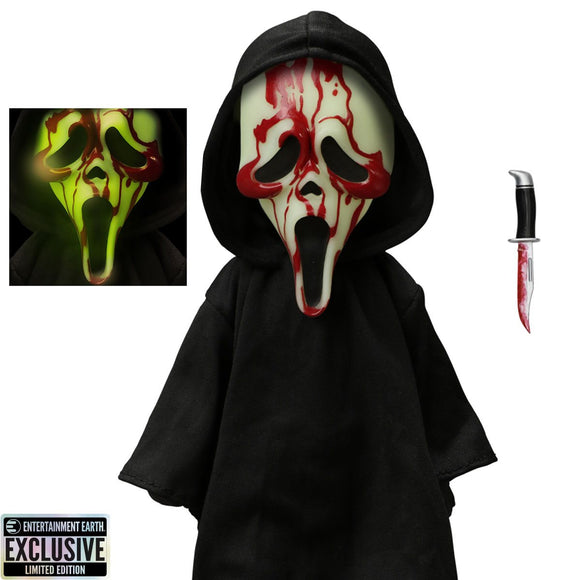 Living Dead Dolls (LDD) Present Ghost Face Bloody Glow-in-the-Dark Edition 10 Inch Doll - (Entertainment Earth Exclusive) - Mezco Toyz