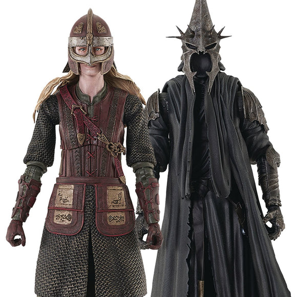 The Lord of the Rings Select Wave 8 Set of 2 (Eowyn of Rohan & Witch-King of Angmar) Action Figures (Diamond Select Toys)