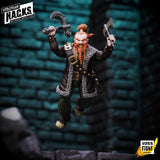 Vitruvian H.A.C.K.S. Fantasy Wave 8 Grimgrom Dwarf Mercenary Action Figure - Boss Fight Studio