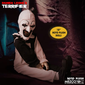 Terrifier Art the Clown Mezco Designer Series (MDS) Roto Plush Doll - Mezco Toyz