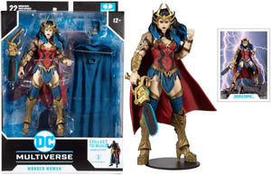 DC Multiverse Death Metal Wonder Woman 7" Inch Action Figure with Build a Figure for 'Darkfather' Figure (BAF) - McFarlane Toys