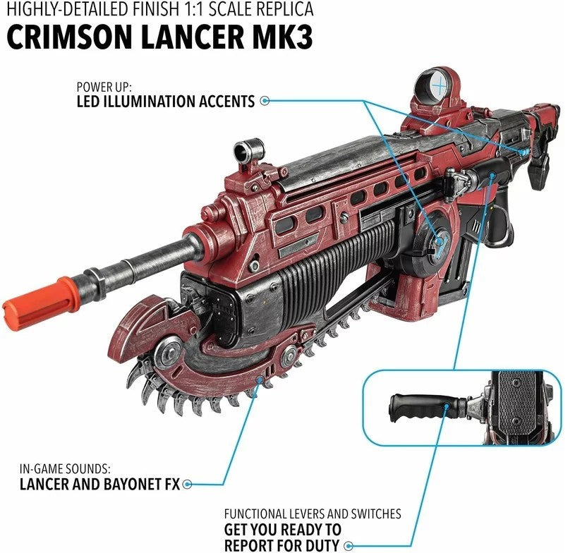 Gears high quality of war replica lancer