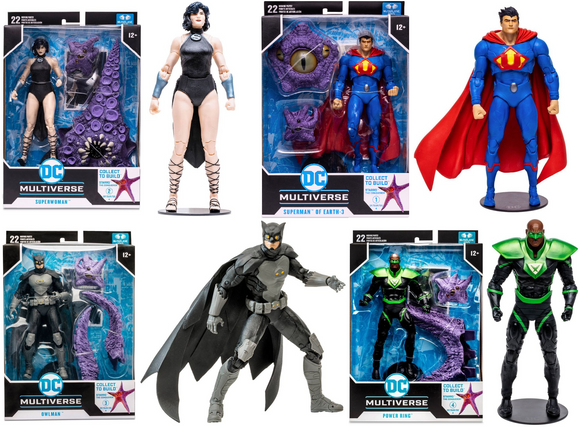 DC Multiverse Crime Syndicate Full wave of 4 Figures (Build-a-Figure Starro) 7