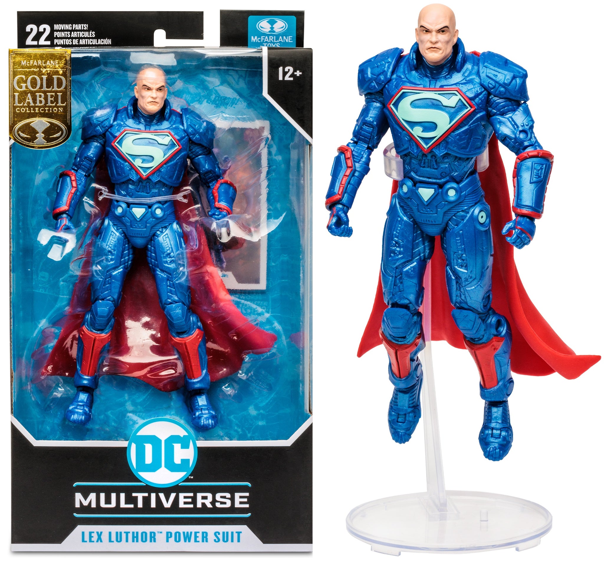 Exclusive McFarlane Toys DC Multiverse Gold deals Label Lex Luthor Power Suit Bundle