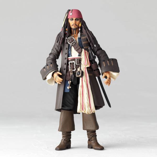 Amazing Yamaguchi Revoltech Pirates of the Caribbean Jack Sparrow Acti ...